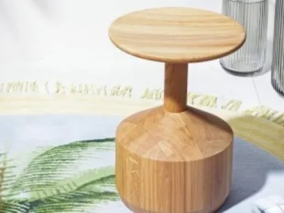 Sgabello di design in legno Pezzo di Miniforms