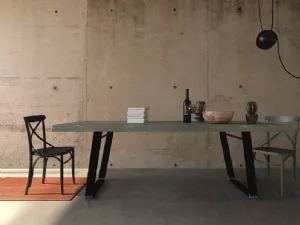 Sedia Croce in legno laccato di Fratelli Mirandola