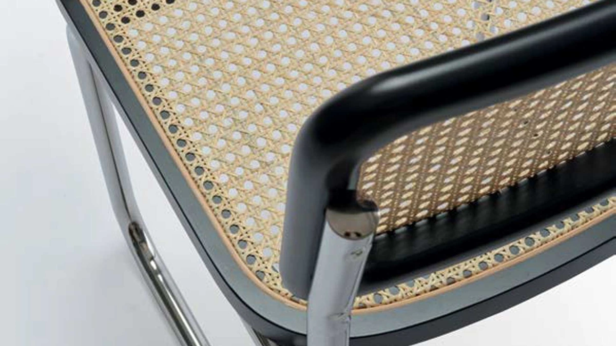 Sgabello Cosmo in paglia di Vienna di Sigerico