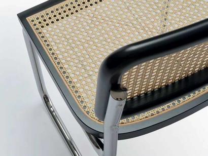 Sgabello Cosmo in paglia di Vienna di Sigerico