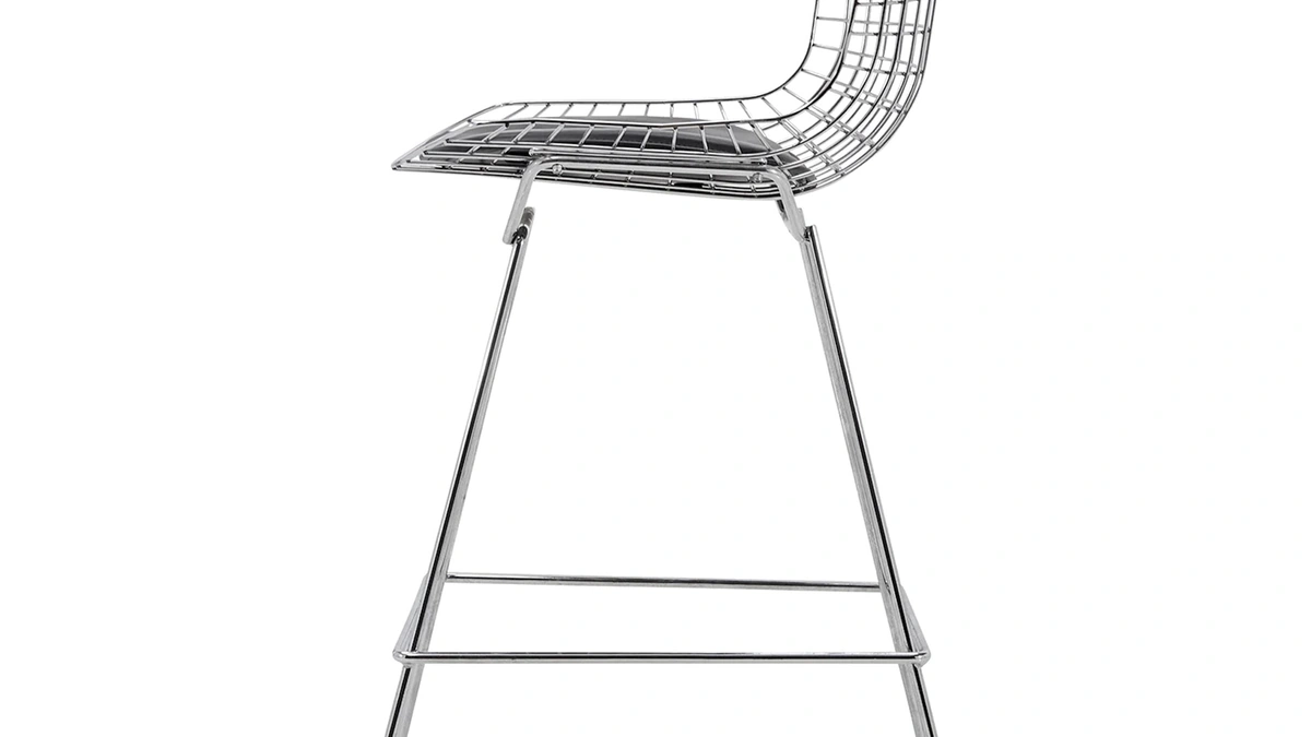 Sgabello Dinamismo in tondino di acciaio di Sigerico