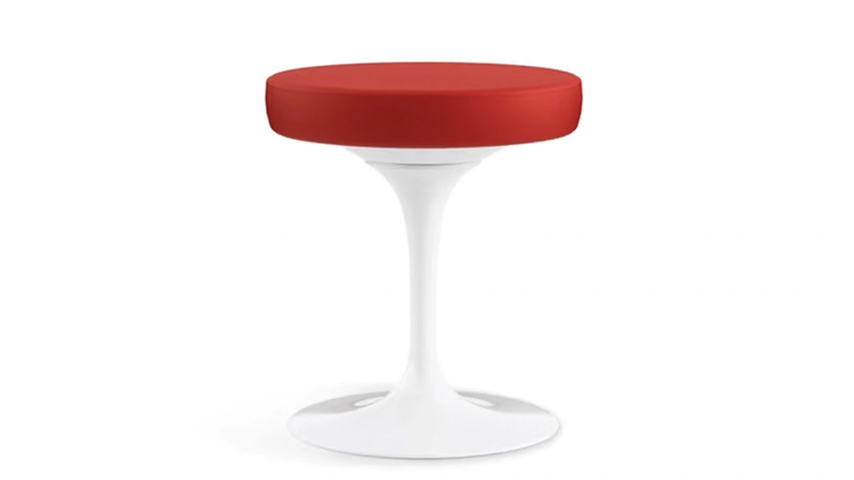 Sgabello Praticità girevole con seduta in tessuto imbottito di Sigerico