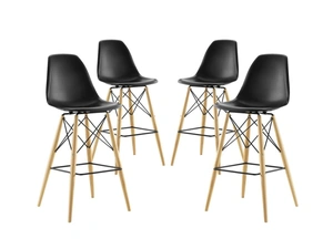 Sgabello Versatilità in polipropilene con piedi in massello di Sigerico