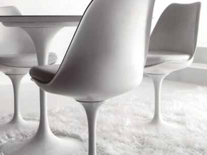 Sedia Stile 6129 in poliuretano con rivestimento in pelle di Sigerico