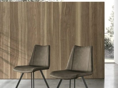 Sedia Zenda in ecopelle vintage di Sedit