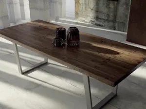 Tavolo Art 1398 Tecno in legno e metallo di Fratelli Mirandola