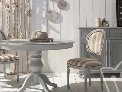 Tavolo rotondo allungabile Shabby Chic Art 637 di Fratelli Mirandola