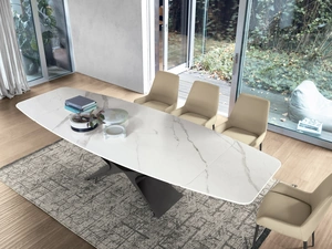 Tavolo con top in ceramica Baltik di Sedit