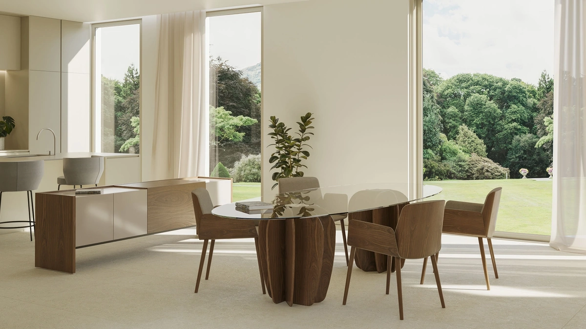 Tavolo Coral Glass di Punt Mobles