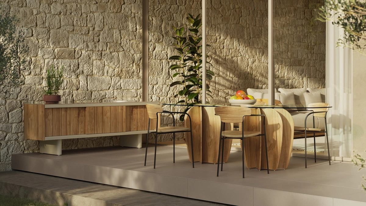 Tavolo Coral Glass di Punt Mobles