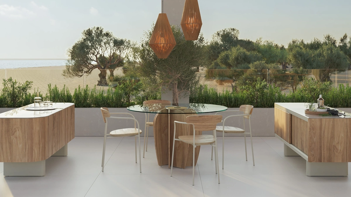 Tavolo Coral Glass di Punt Mobles