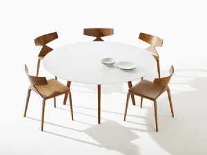 Tavolo Gher piano rotondo di Arper