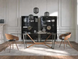 Tavolo Oliver con top in vetro di Tonin Casa