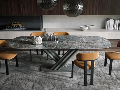 Tavolo Sipario in ceramica di Tonin Casa