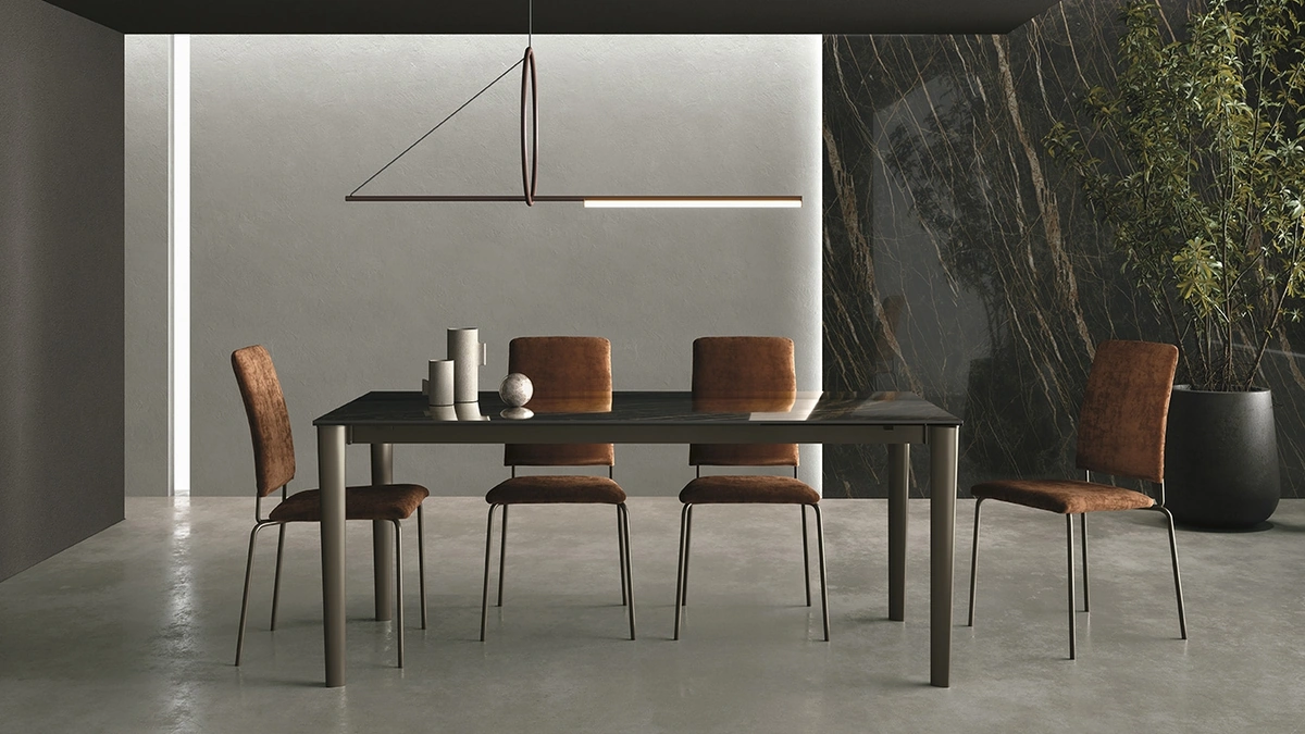 Tavolo allungabile Yago in ceramica lucida di Sedit