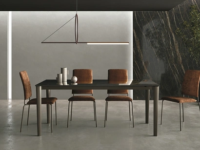 Tavolo allungabile Yago in ceramica lucida di Sedit