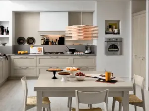 Cucina Classica Free in Frassino laccato Tortora Decape di Lyons Cucine