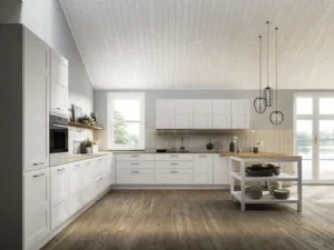 Cucina Moderna Canova comp 3 in laccato Bianco di Lyons Cucine