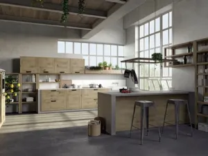 Cucina Moderna con penisola Convivium 01 di Fratelli Mirandola