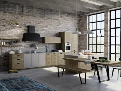 Cucina Moderna con isola Convivium 02 di Fratelli Mirandola