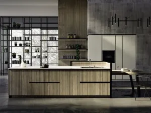 Cucina Moderna con isola New Step 02 di Fratelli Mirandola