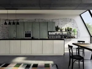 Cucina Moderna con isola New Step 04 di Fratelli Mirandola