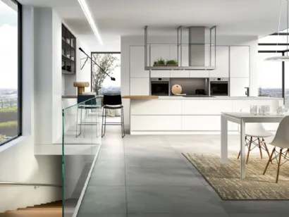 Cucina Moderna Sigma comp 10 in Bianco Opaco di Lyons Cucine