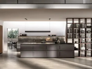 Cucina Moderna Sigma Kira comp 04 in Grigio Grafite di Lyons Cucine
