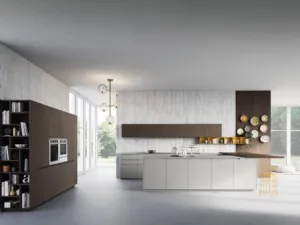 Cucina Moderna Urban comp 04 in Biomalta Grigio di Lyons Cucine