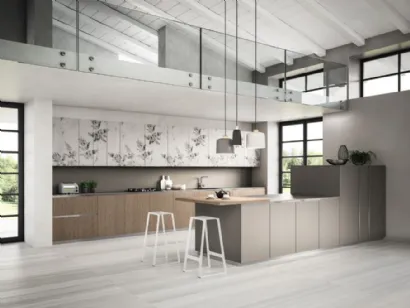 Cucina Moderna Urban comp 12 in Rovere Tabacco di Lyons Cucine