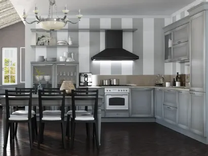 Cucina angolare Shabby Chic Le Gemme composizione 03 di Le Fablier