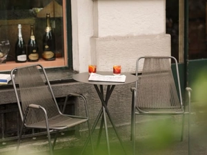 Tavolino Coco in acciaio di Unopiu