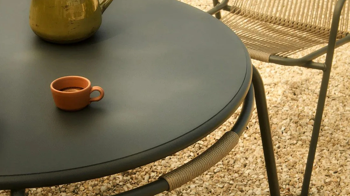 Tavolino Coco in acciaio di Unopiu