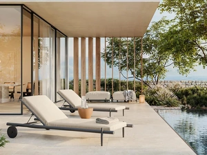 Lettino e Pouf Davos di Unopiu