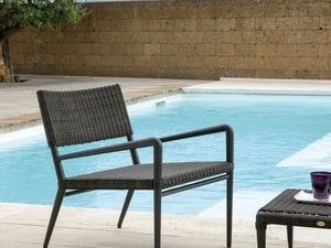 Poltrona Experience in fibra sintetica intrecciata di Unopiu