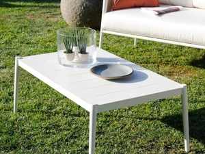 Tavolino Luce in alluminio bianco di Unopiu