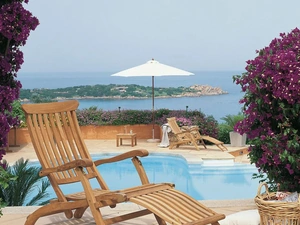 Sdraio in teak Titanic di Unopiu