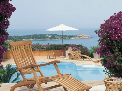 Sdraio in teak Titanic di Unopiu