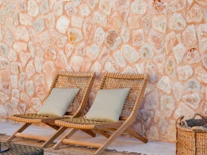 Sdraio pieghevole Synthesis in teak e fibra sintetica di Unopiu