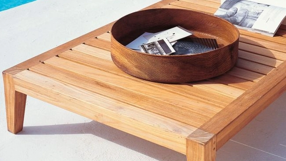 Tavolino in teak Synthesis di Unopiu