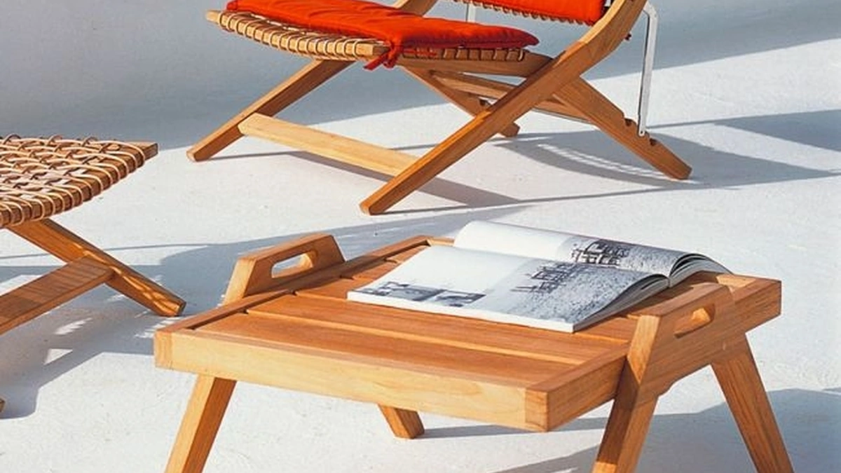 Tavolino in teak Synthesis di Unopiu